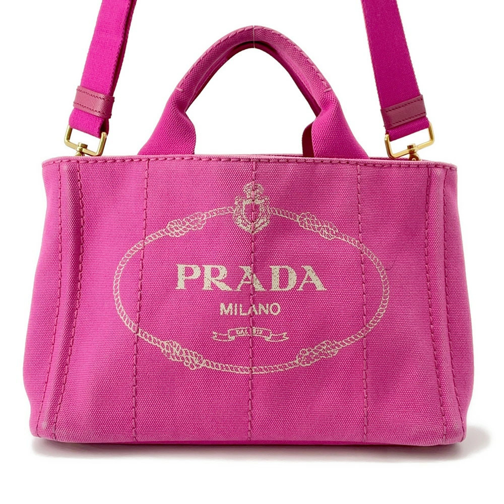 Prada Canapa Canvas 2way Handbag - Picture 1 of 12